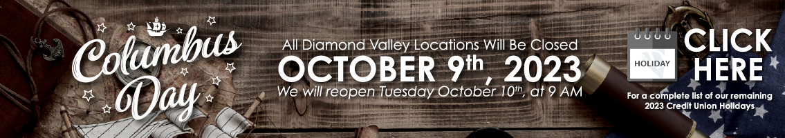 We will be closed Monday October 9, 2023 for Columbus Day