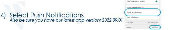 Step 4: Select Push Notifications Step 4: Select Push Notifications