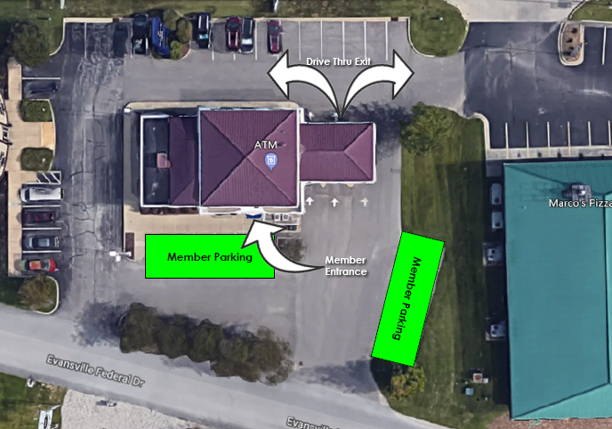 Parking and Drive Thru Traffic at Newburgh Branch Parking and Drive Thru Traffic at Newburgh Branch