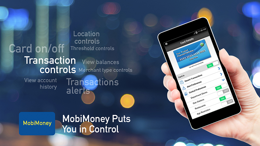 Control your DVFCU Debit Card With MobiMoney!