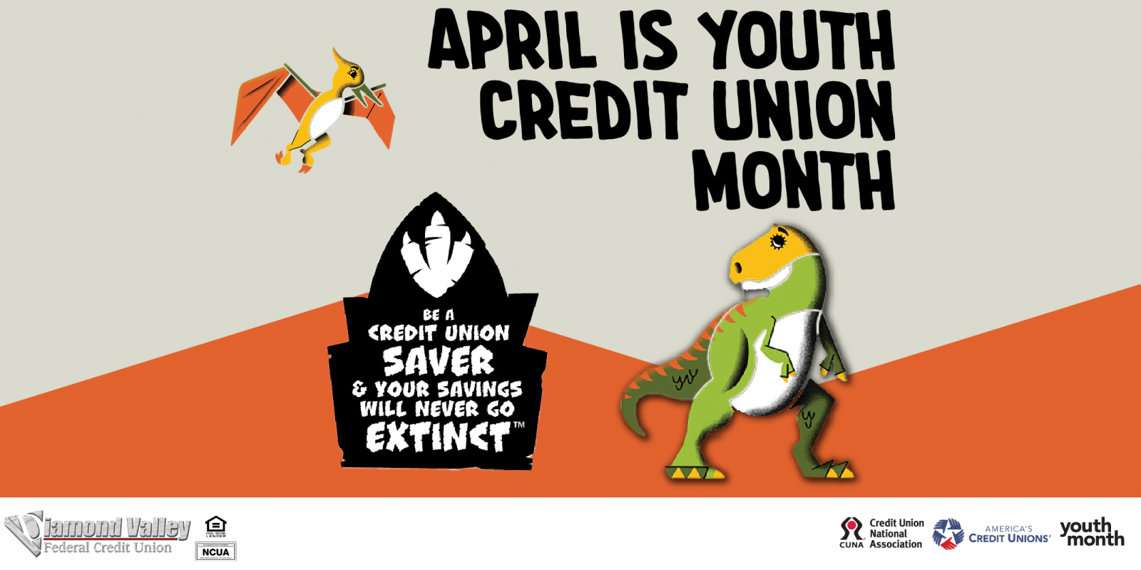 April is Youth Credit Union Month. Teach your kids the value of savings with Divy's Savings Account at Diamond Valley!