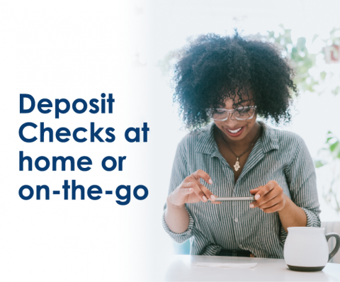 Deposit Checks at home or on the go with the DVFCU App.